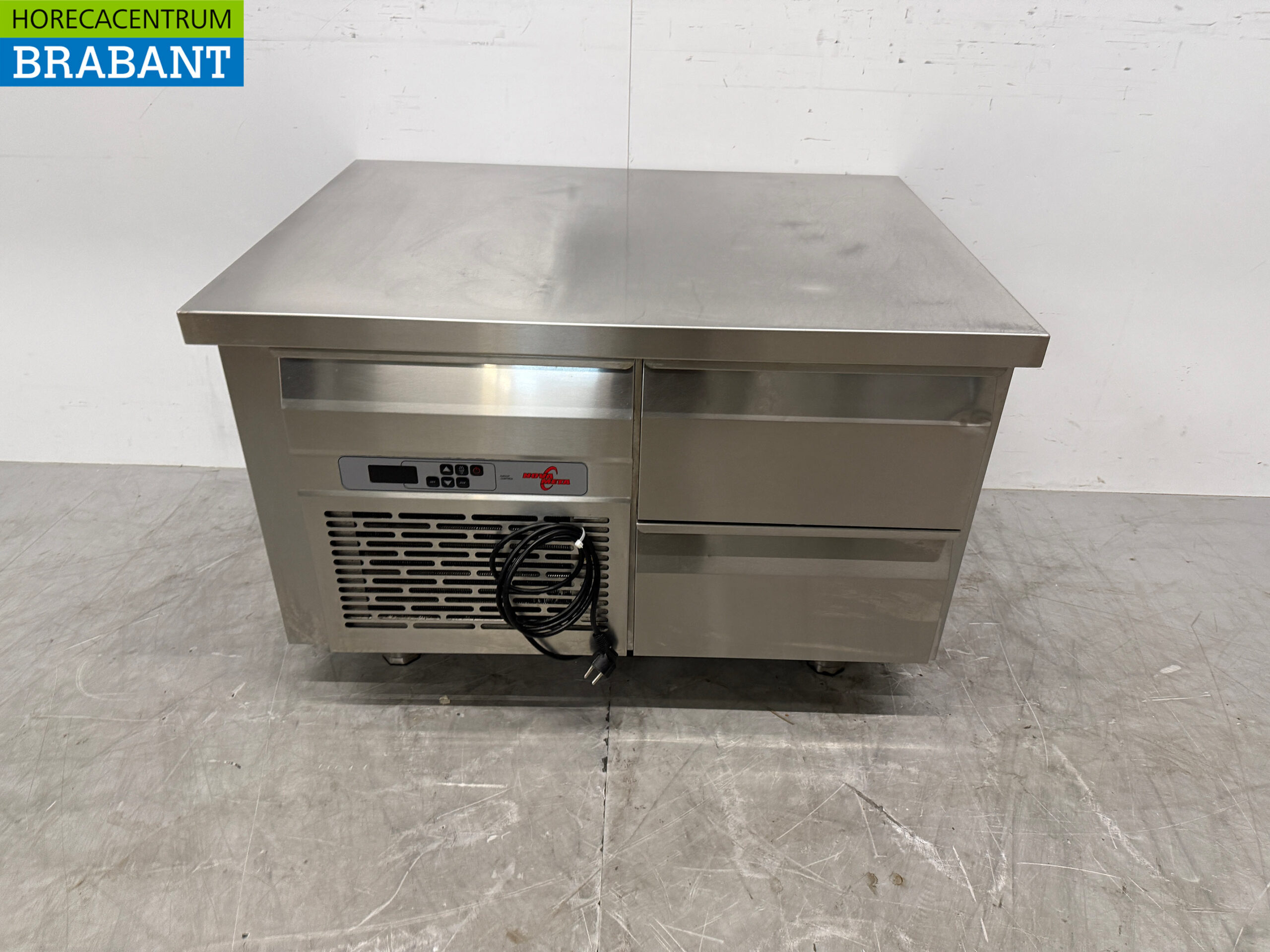 Nova Meta Kühltheke aus Edelstahl 2 Schubladen 94 cm Horeca