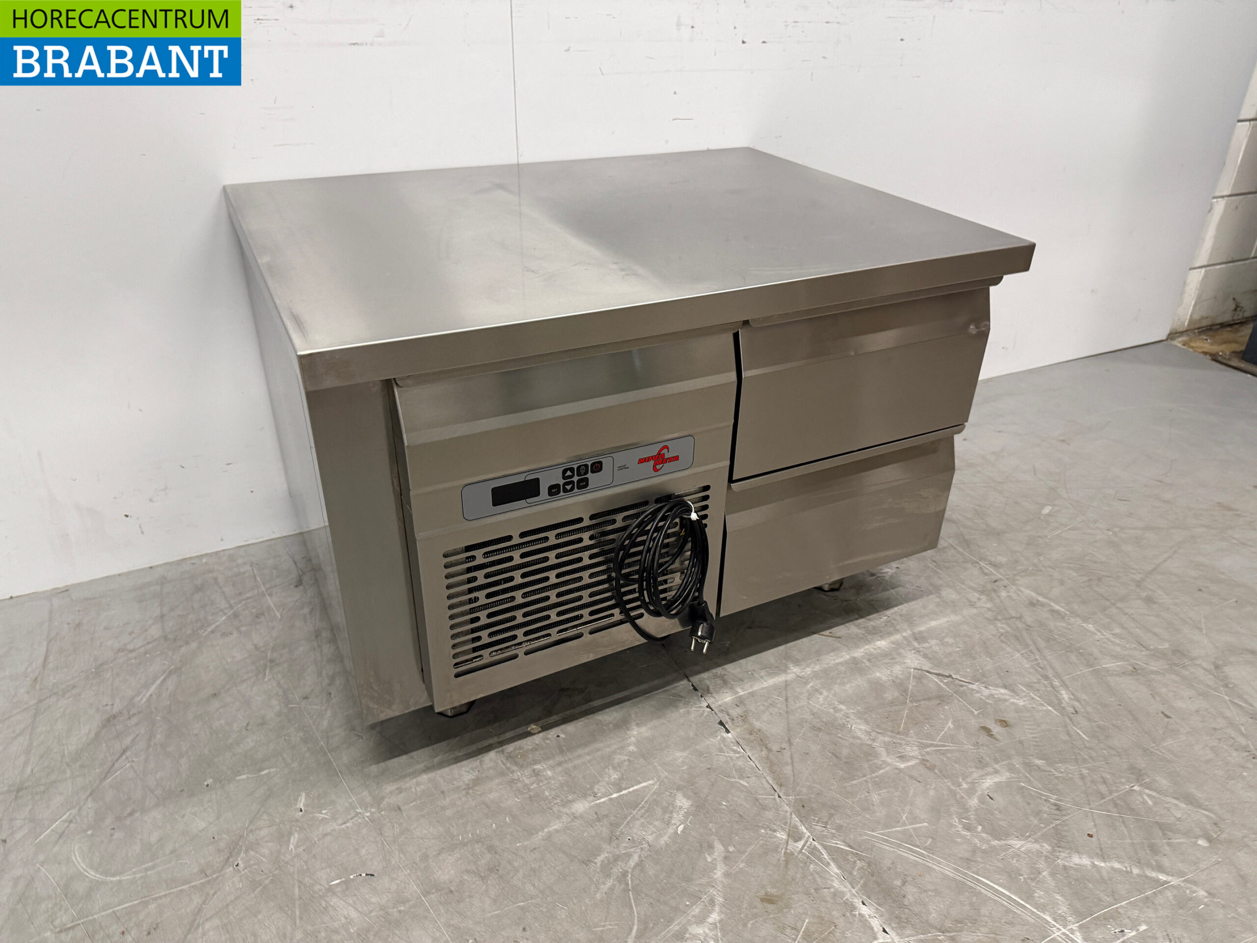 Nova Meta Kühltheke aus Edelstahl 2 Schubladen 94 cm Horeca – Bild 3