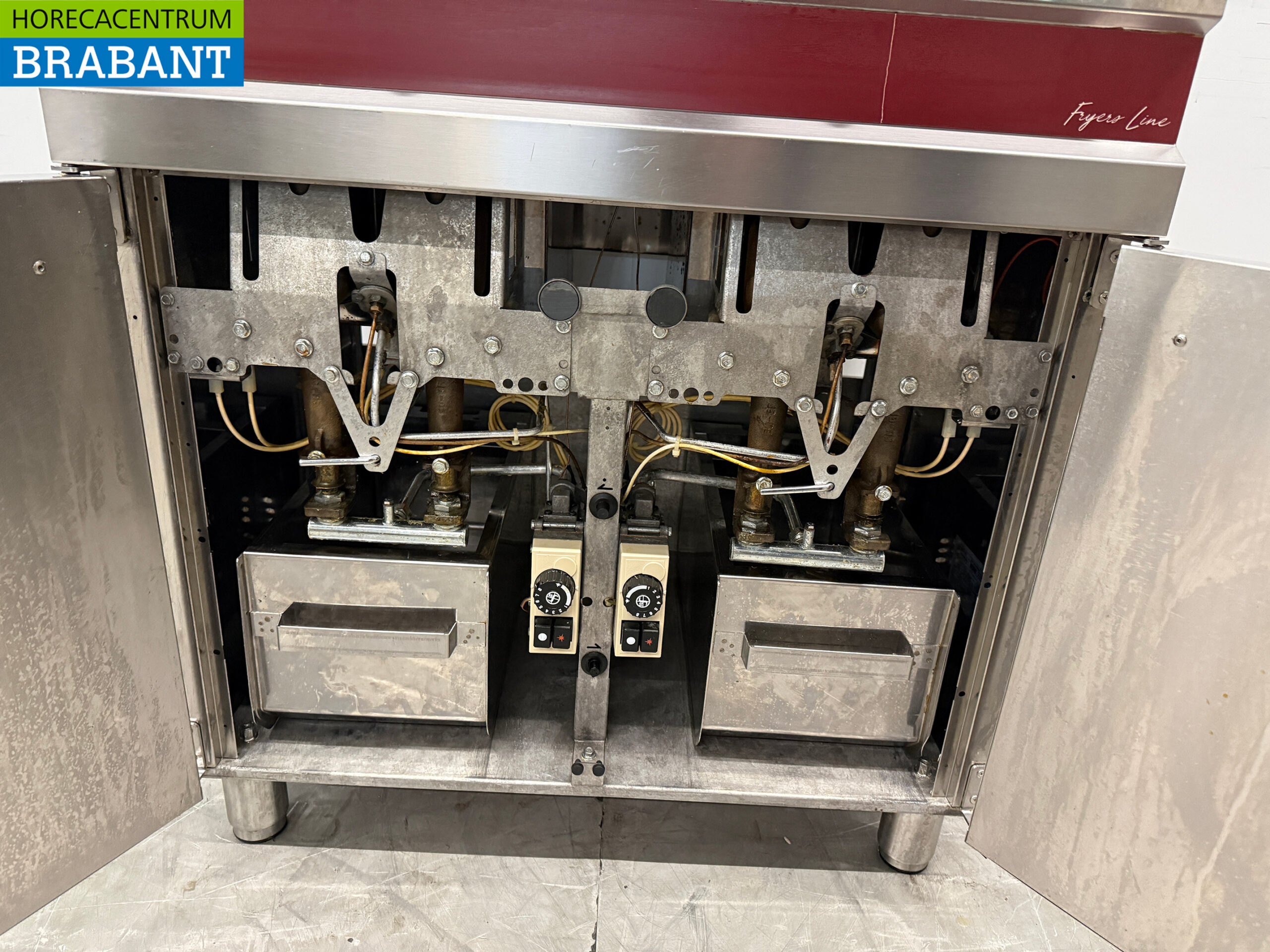 Edelstahl Diamond Doppelfritteuse 2 x 15 Liter GAS Catering – Bild 5