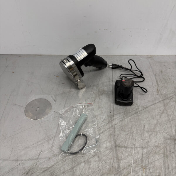 Drahtloses Dönermesser aus Edelstahl Kebabschneider Cap. 60 kg/Tag 2 Akkus Catering