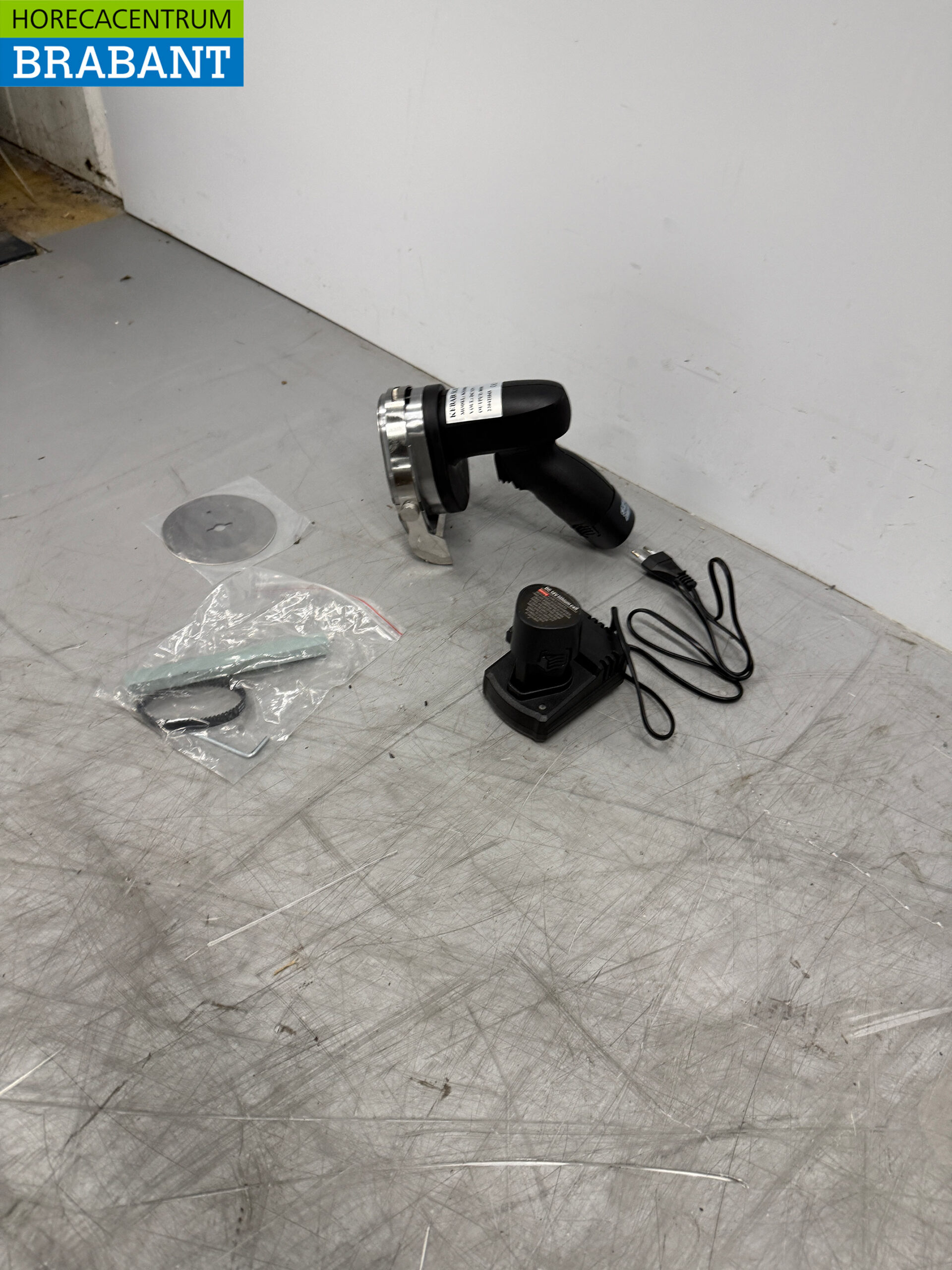 Drahtloses Dönermesser aus Edelstahl Kebabschneider Cap. 60 kg/Tag 2 Akkus Catering – Bild 2