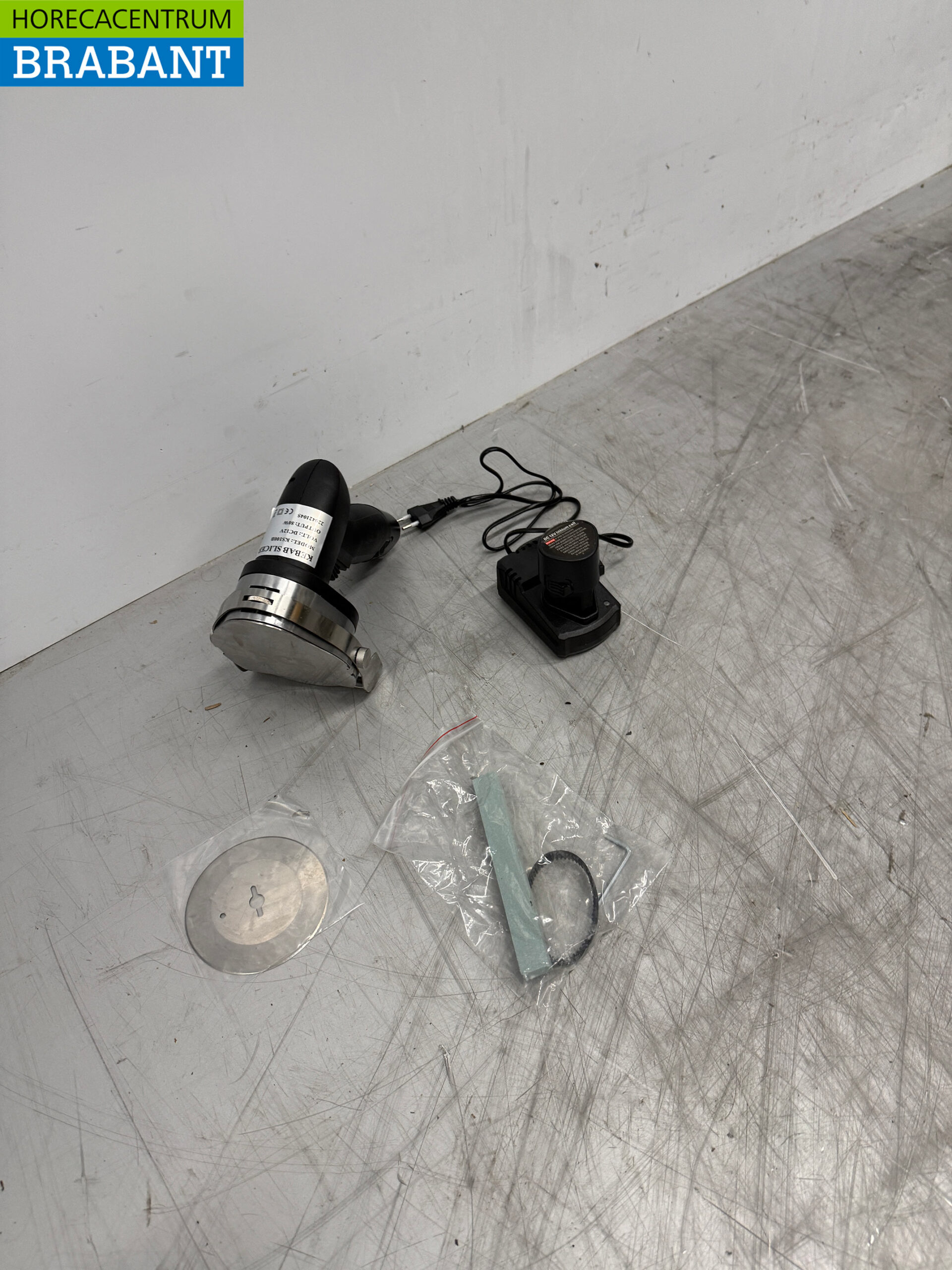 Drahtloses Dönermesser aus Edelstahl Kebabschneider Cap. 60 kg/Tag 2 Akkus Catering – Bild 3