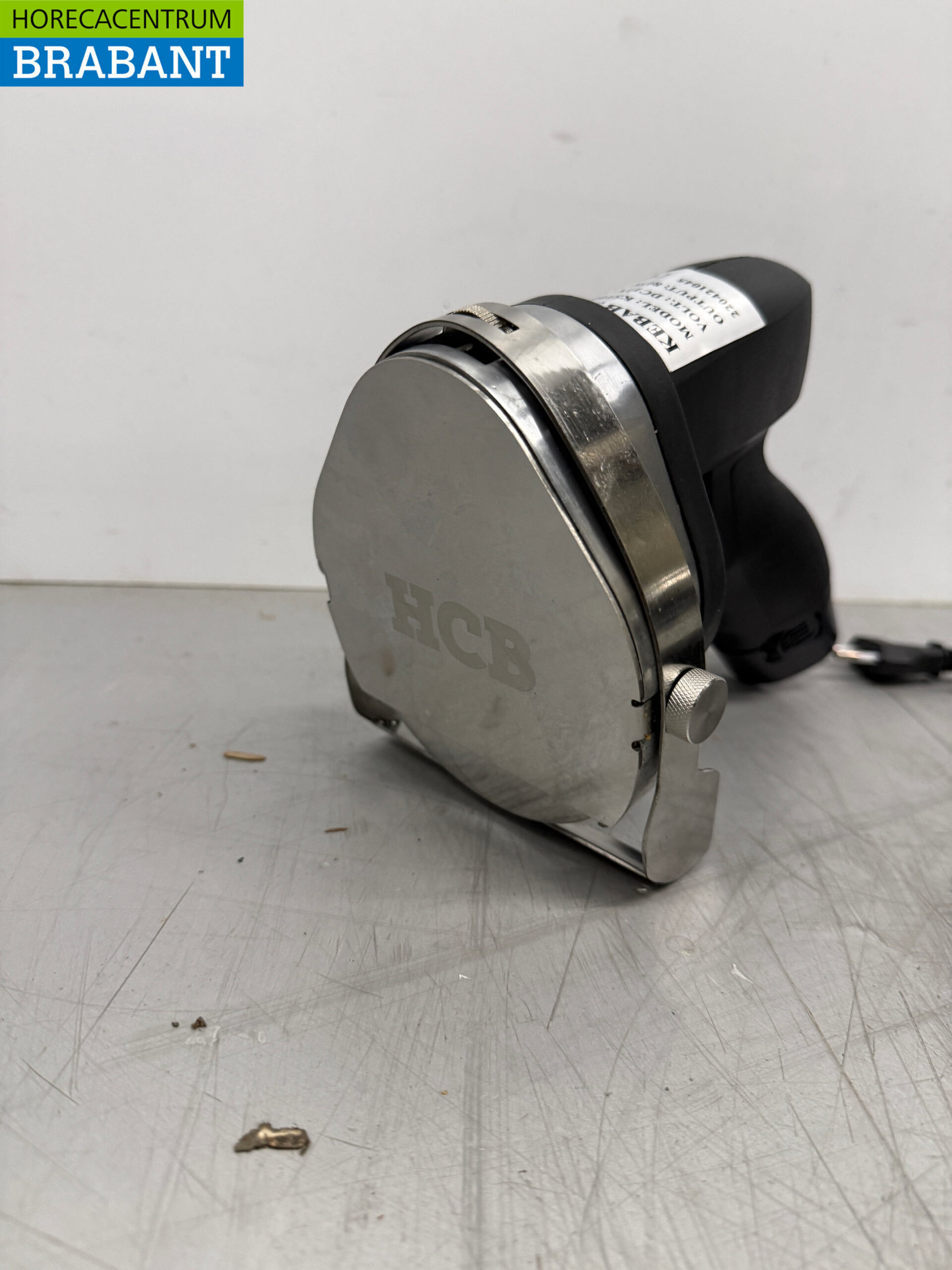 Drahtloses Dönermesser aus Edelstahl Kebabschneider Cap. 60 kg/Tag 2 Akkus Catering – Bild 4