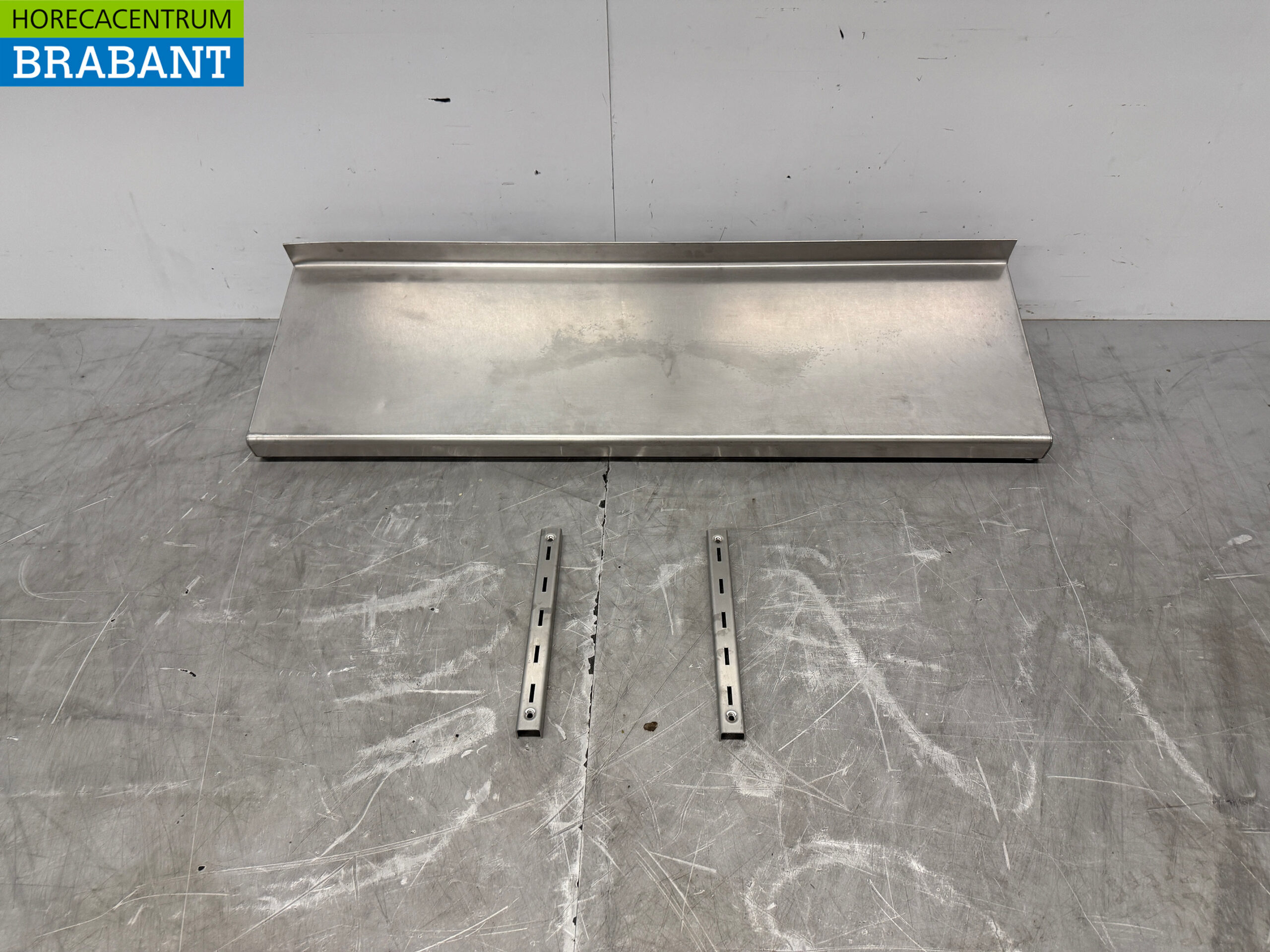 Wandregal aus Edelstahl 120 x 36 cm Horeca