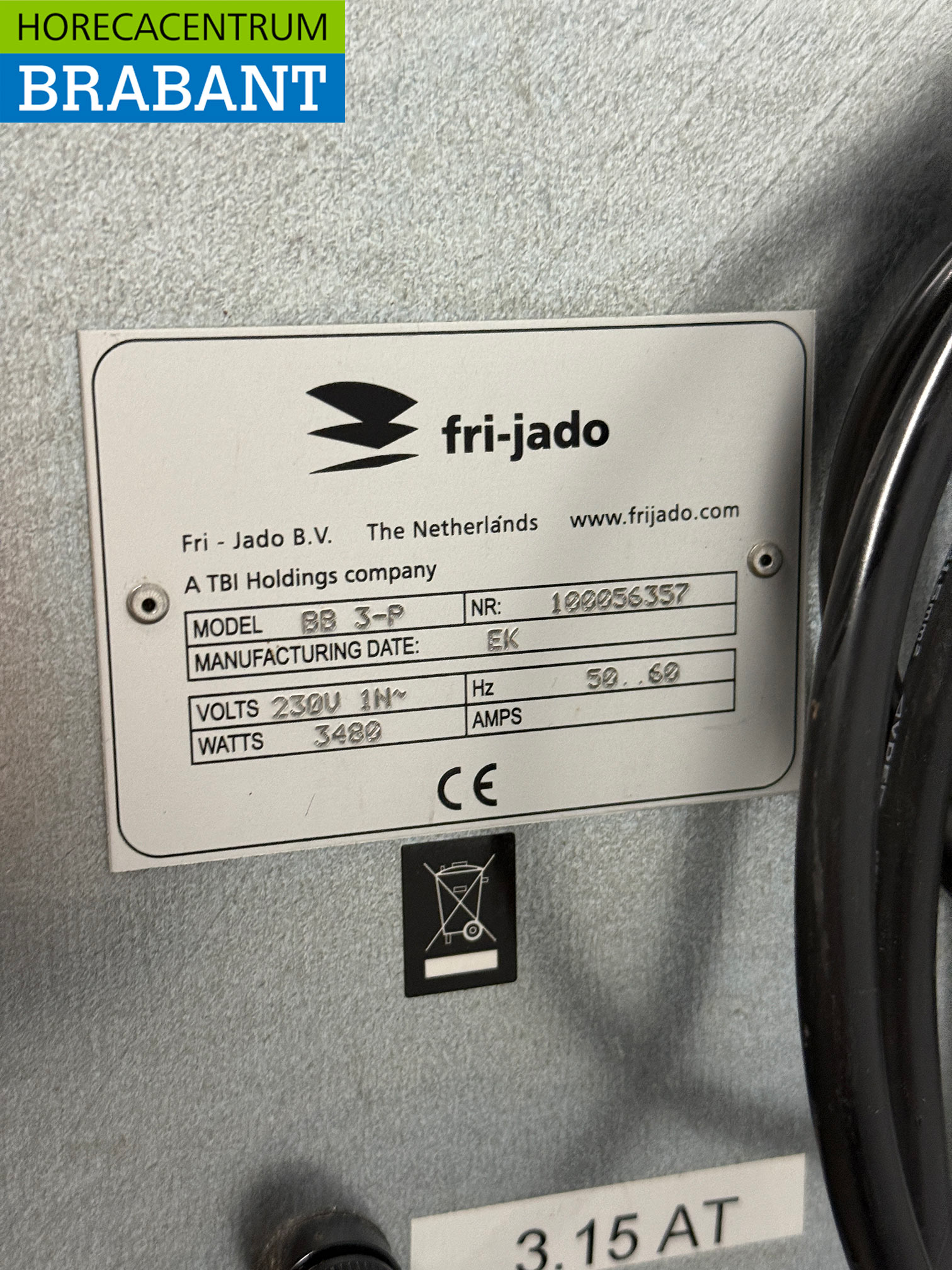 Fri-Jado Heißluftofen aus Edelstahl 3 x 60/40 cm 230V Horeca – Bild 5