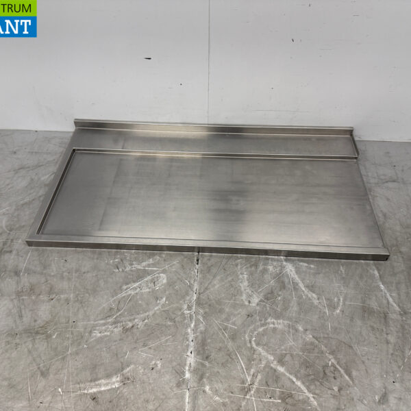 Edelstahl Abtropffläche T.B.V. Durchschiebbarer Geschirrspüler 135,5 x 72 cm Horeca