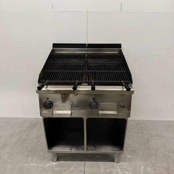 Edelstahl Zanussi Steingrill Lavagrill 70 cm GAS Catering