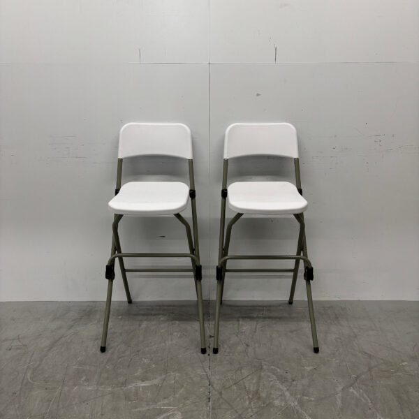 Bolero klappbarer Barhocker aus Kunststoff 2er-Set Horeca