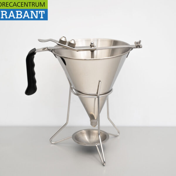 HCB Edelstahl Portioniertrichter Füllspender 1,8 Liter Bäckerei Catering