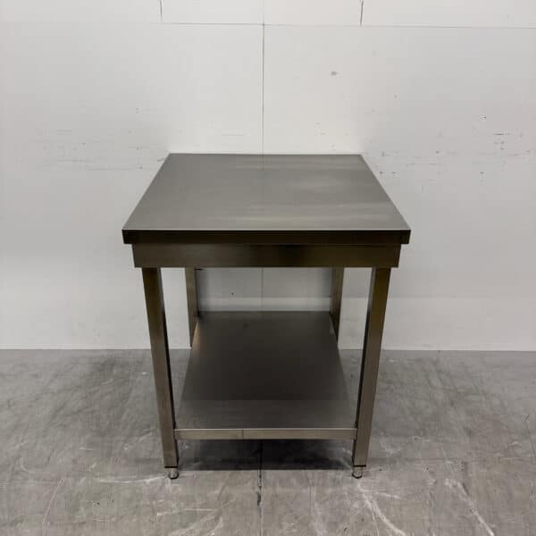 Edelstahl-Arbeitstisch mit Zwischenboden 70 x 70 x 88 cm Catering