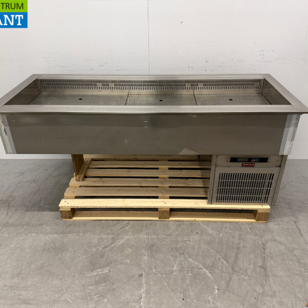 Edelstahl Diamond Drop In Saladiere Koelbak 5 x 1/1 GN 176,5 cm Horeca