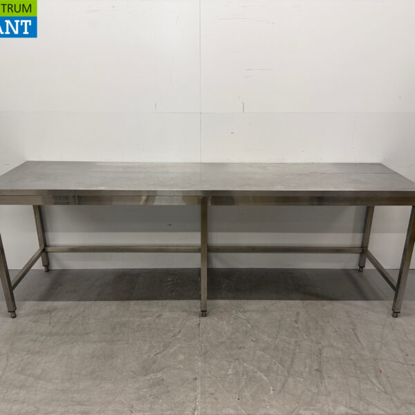 Arbeitstisch aus Edelstahl 270 x 70 x 93,5 cm Horeca