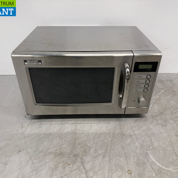 Edelstahl Sharp R-15AT Mikrowelle 1000 Watt 230V Horeca