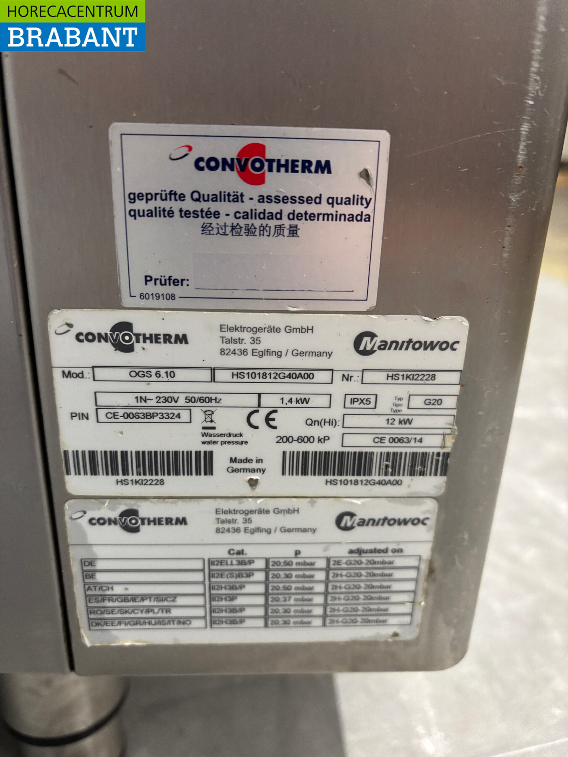 Edelstahl Convotherm Combisteamer 10 x 1/1 GN GAS + 230V Horeca – Bild 5