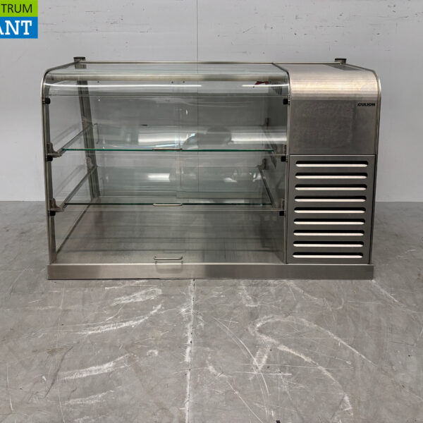 Edelstahl Culion Vitrine 3 Klappen 116 cm 230V Horeca