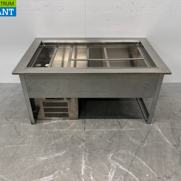 Edelstahl Drop In Saladiere Koelbak 3 x 1/1 GN 114 cm Horeca