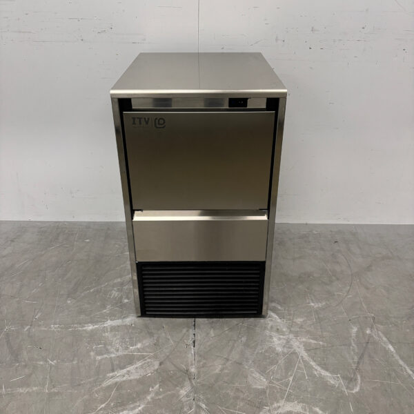 ITV-Eiswürfelmaschine aus Edelstahl 47 kg pro Tag 20 kg Bunker 230V Horeca