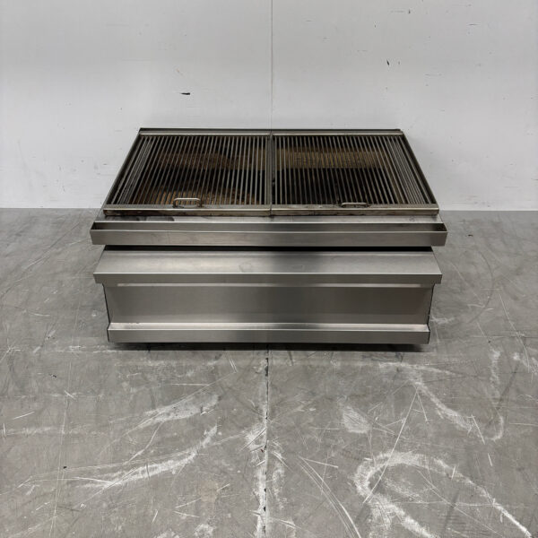 Edelstahl Holzkohlegrill Grill 2 Roste 81 cm Horeca