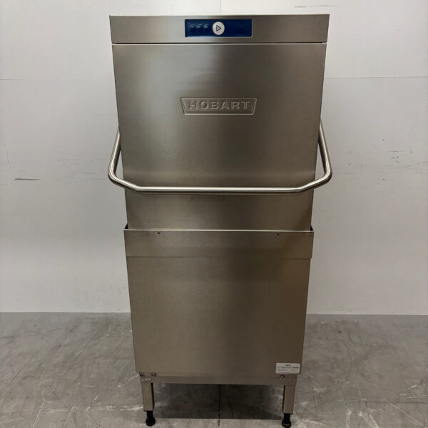 Edelstahl Hobart AMX-10 Durchlaufgeschirrspüler mit Ablaufpumpe 400V Horeca
