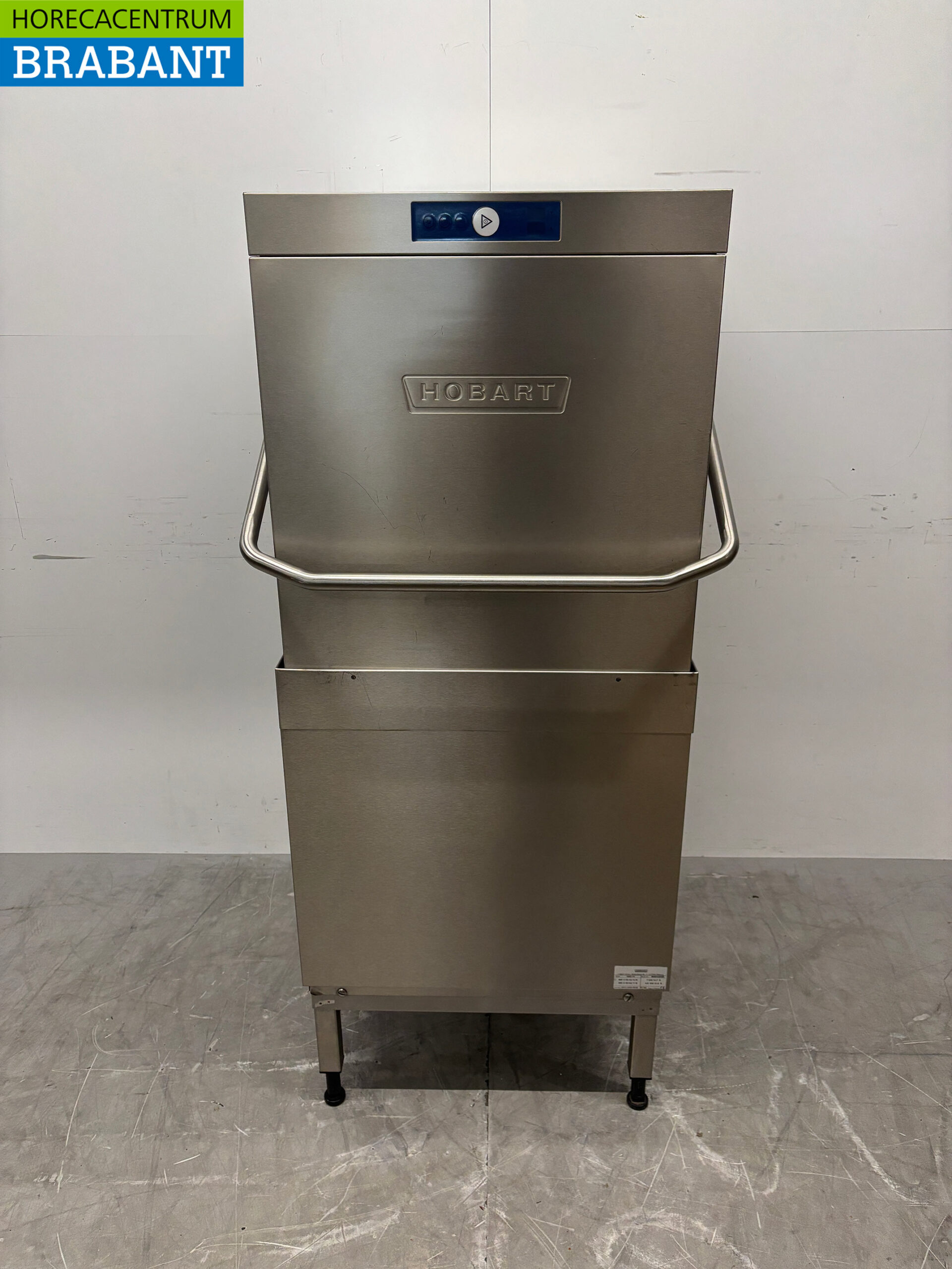 Edelstahl Hobart AMX-10 Durchlaufgeschirrspüler mit Ablaufpumpe 400V Horeca