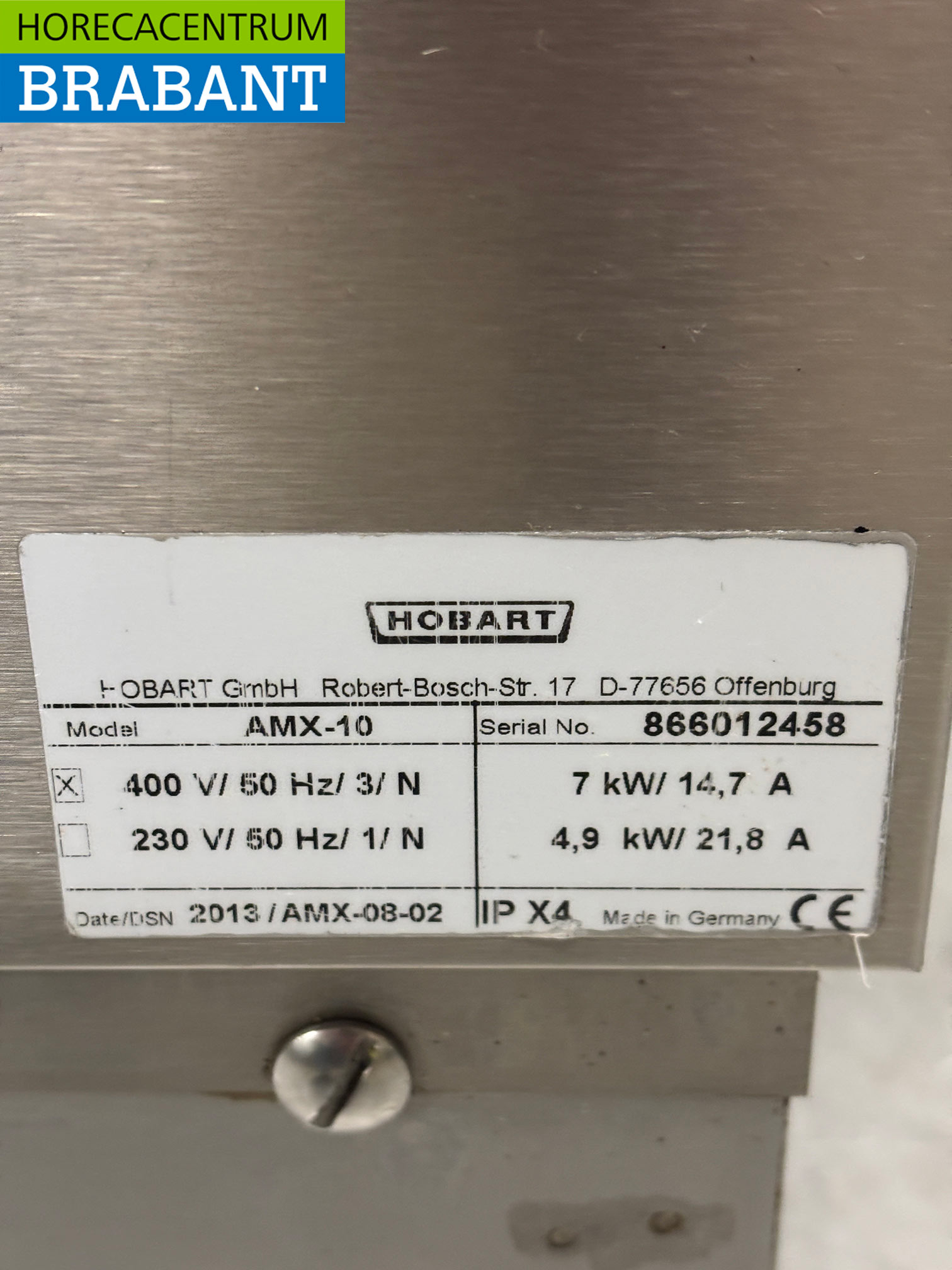 Edelstahl Hobart AMX-10 Durchlaufgeschirrspüler mit Ablaufpumpe 400V Horeca – Bild 7