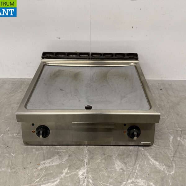 Zanussi Glatte Grillplatte aus Edelstahl 80 cm 400V Horeca