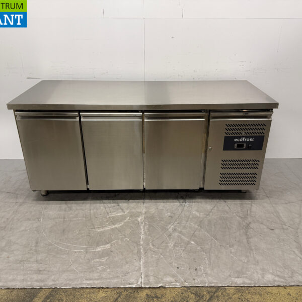 Ecofrost gekühlte Werkbank aus Edelstahl 3 Türen 179,5 cm 230V Horeca