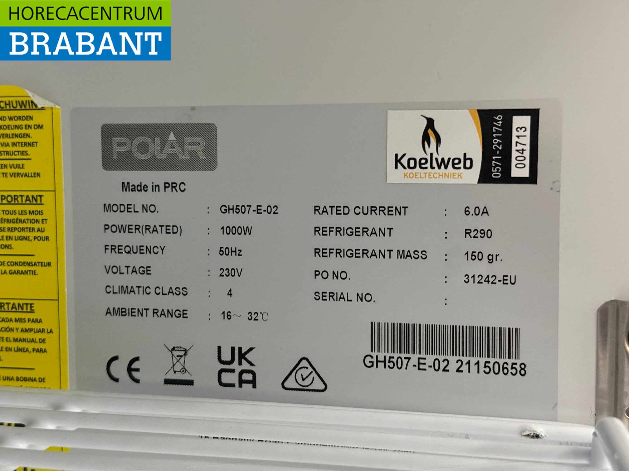 Polar Glastür-Gefrierschrank Gefrierschrank mit Glastüren 920 Liter 230V Horeca – Bild 5