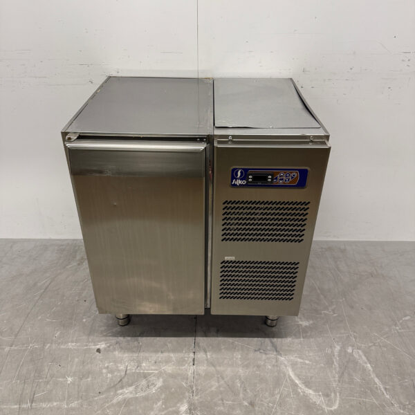 Edelstahl Silko gekühlte Werkbank 1 Tür 76 cm 230V Horeca