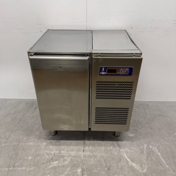 Edelstahl Silko gekühlte Werkbank 1 Tür 76 cm 230V Horeca