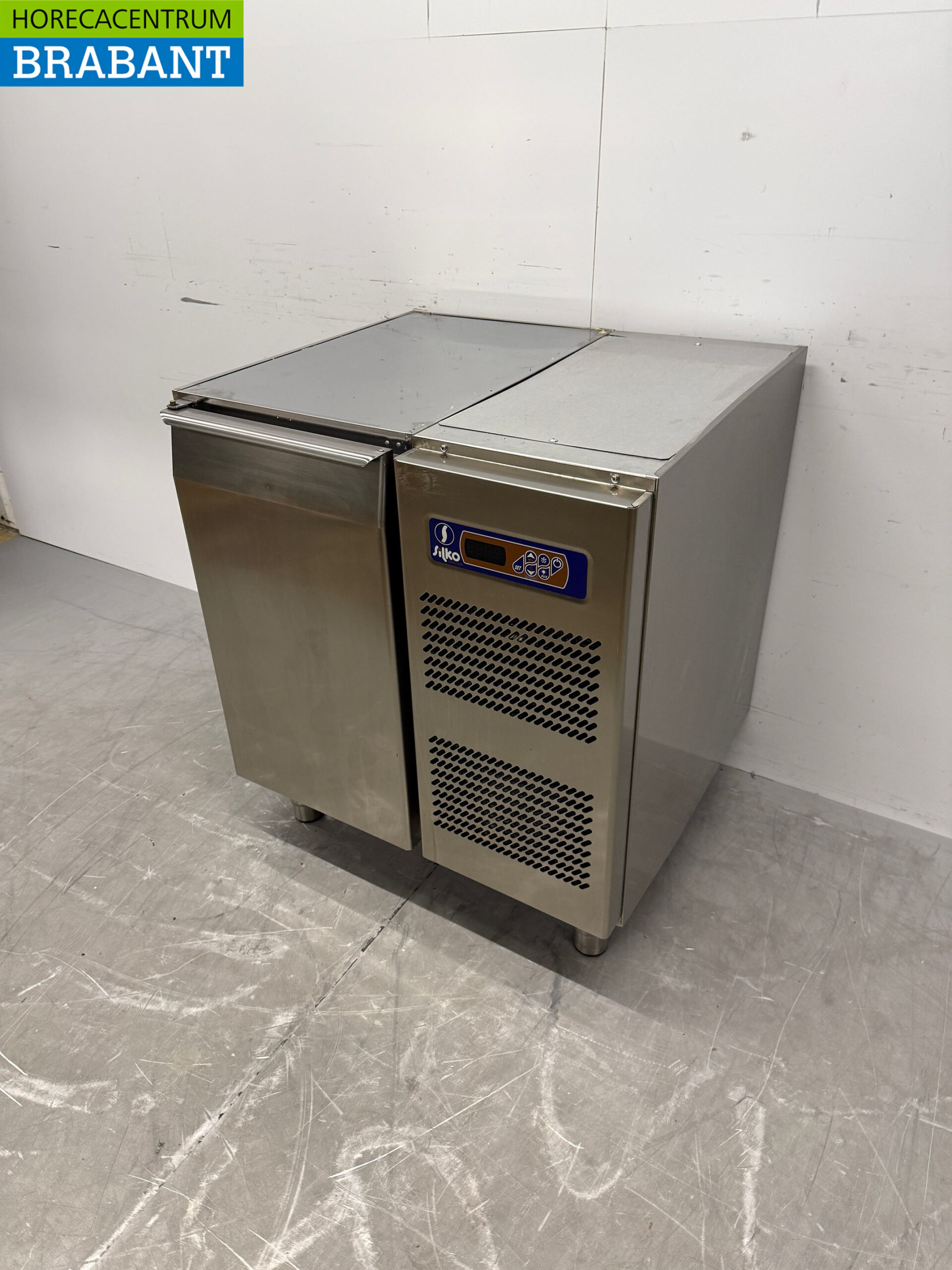 Edelstahl Silko gekühlte Werkbank 1 Tür 76 cm 230V Horeca – Bild 2