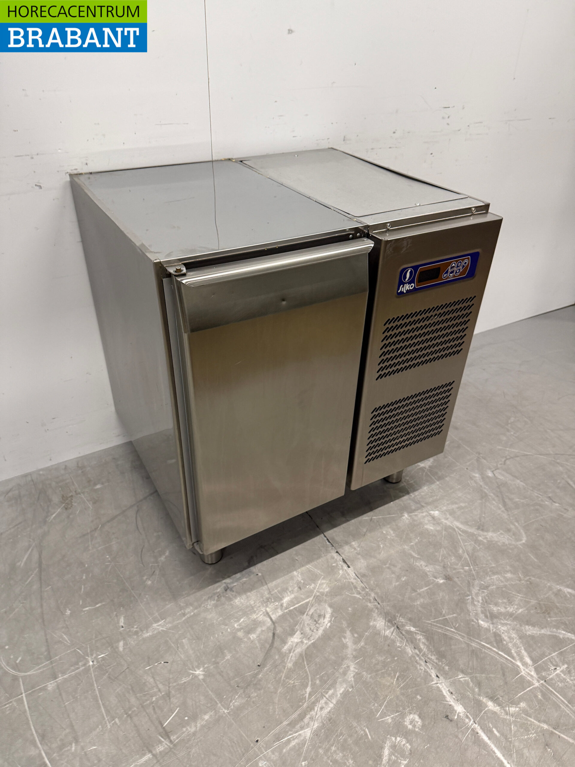 Edelstahl Silko gekühlte Werkbank 1 Tür 76 cm 230V Horeca – Bild 3