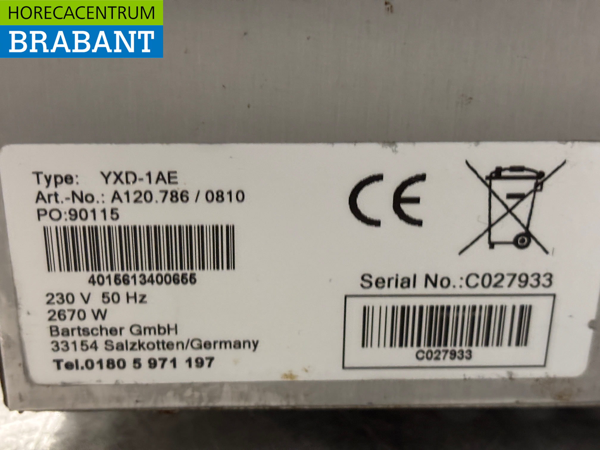 Bartscher Umluftofen aus Edelstahl 4 x 44,5/33 cm 230V Horeca – Bild 5