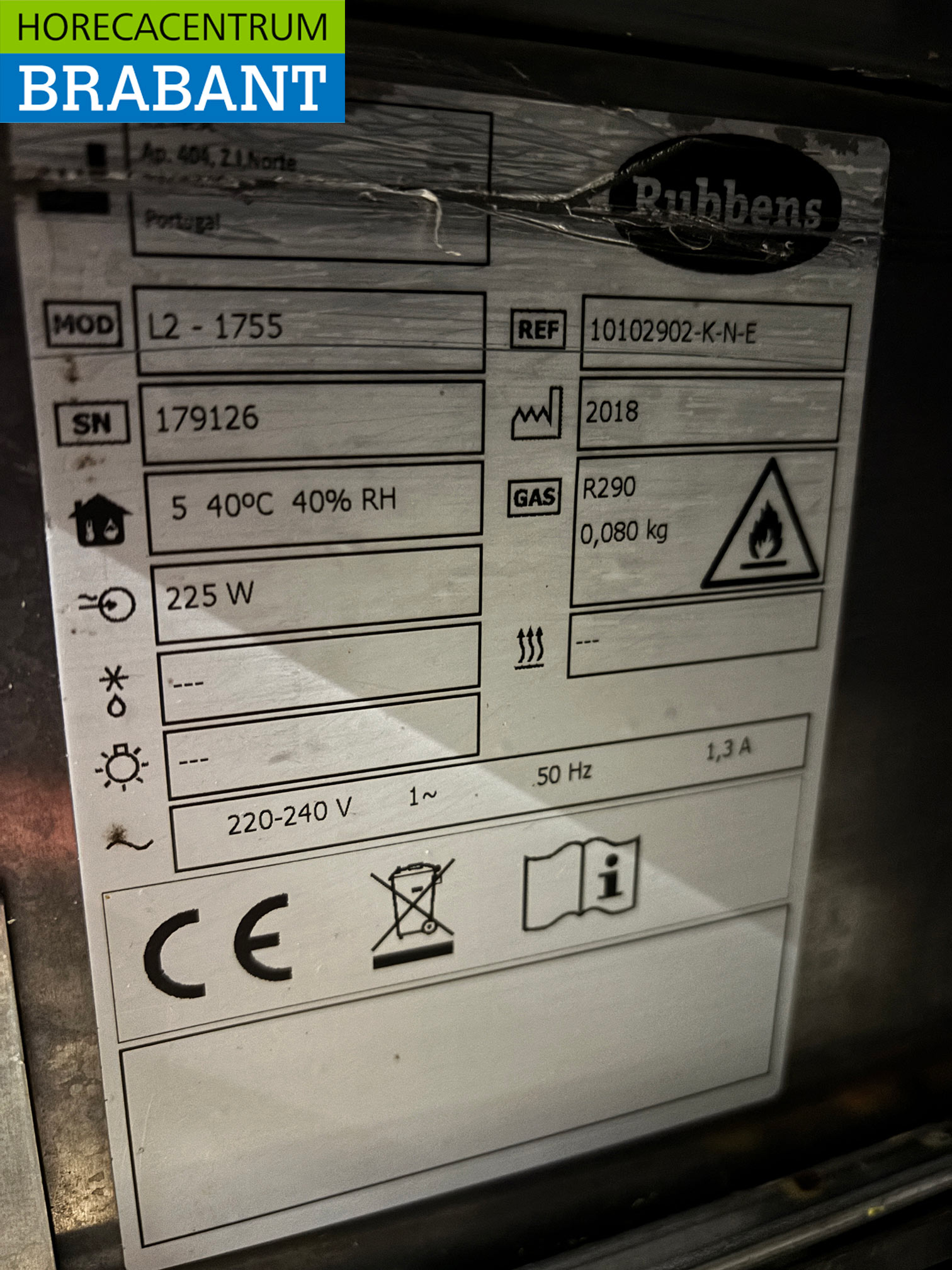 Edelstahl Rubbens Gekühlte Werkbank 6 Schubladen 175,5 cm 230V Horeca – Bild 5