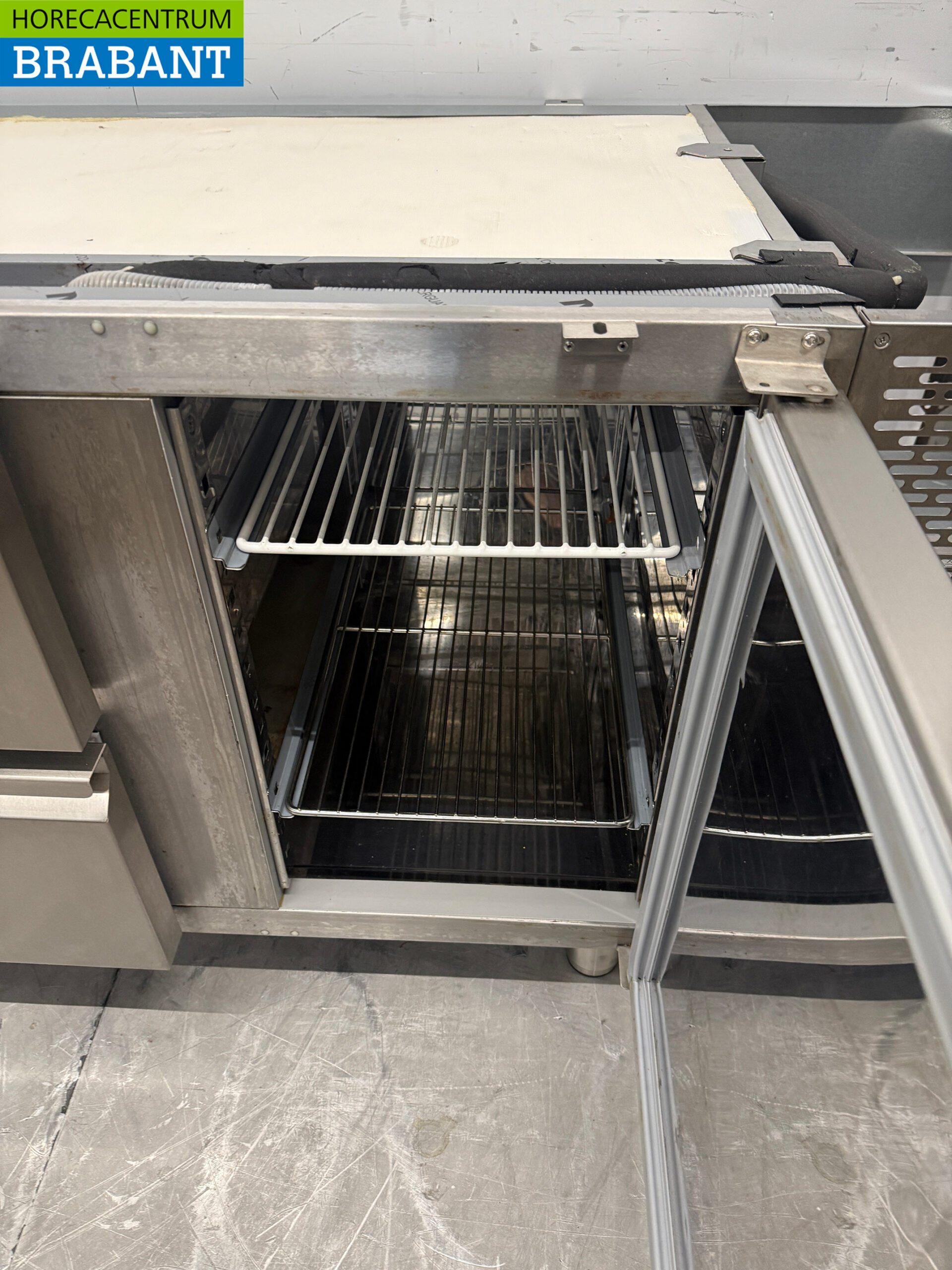 Edelstahl Dora Metall Kühltheke 4 Schubladen und 1 Tür 182 cm 230V Horeca – Bild 5