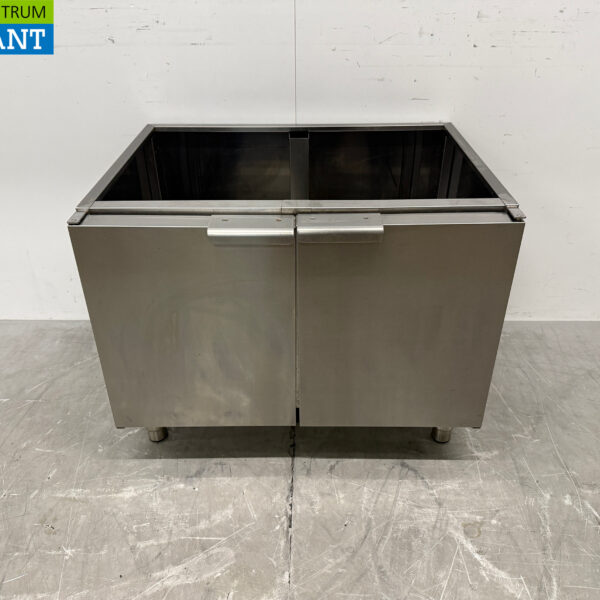 Edelstahl Unterschrank 2 Türen 80 x 61,5 x 62,5 cm Catering