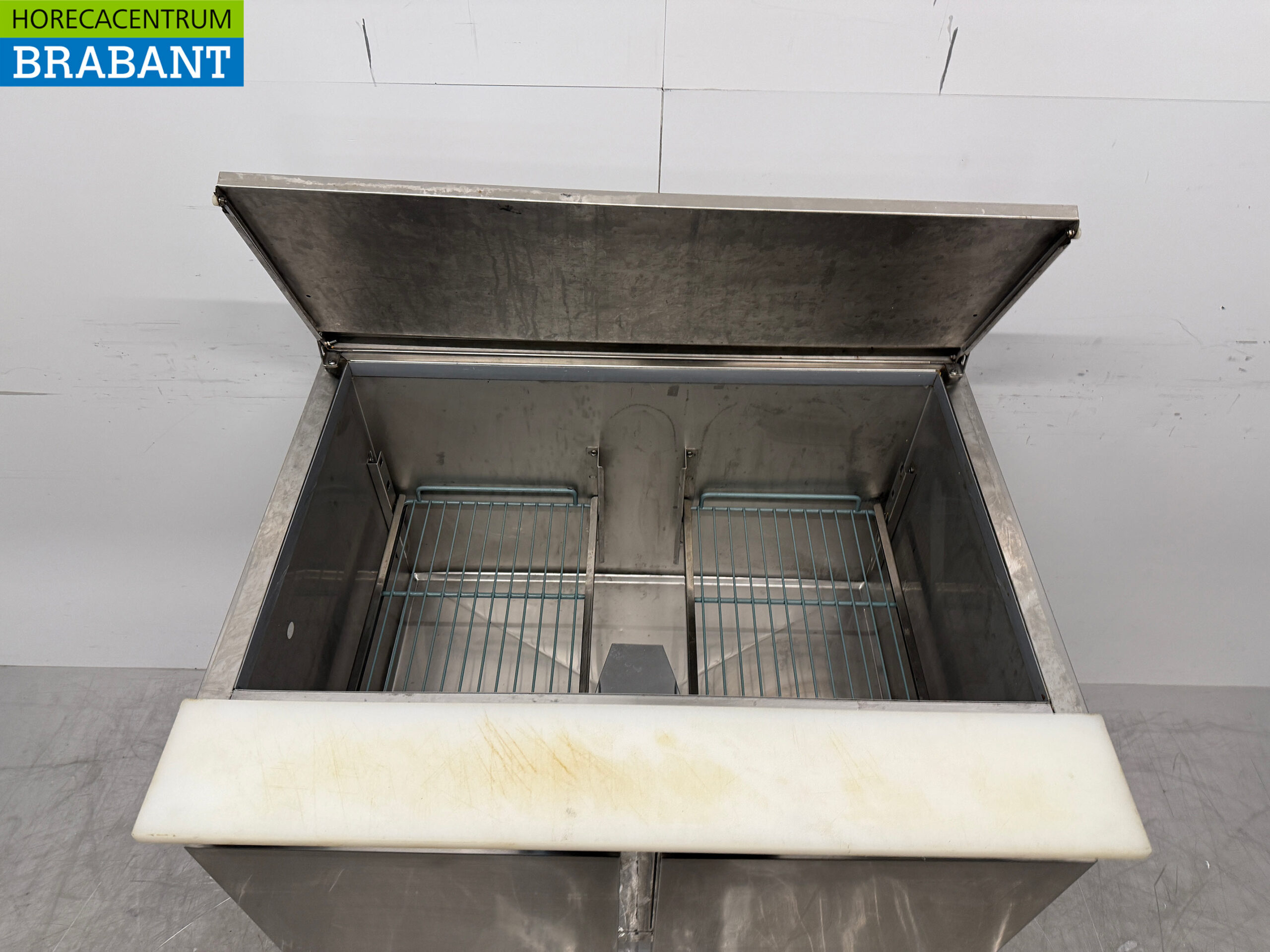 Edelstahl Coolpro Mobile Saladette Kühltheke 2 Türen 90,5 cm 230V Horeca – Bild 4
