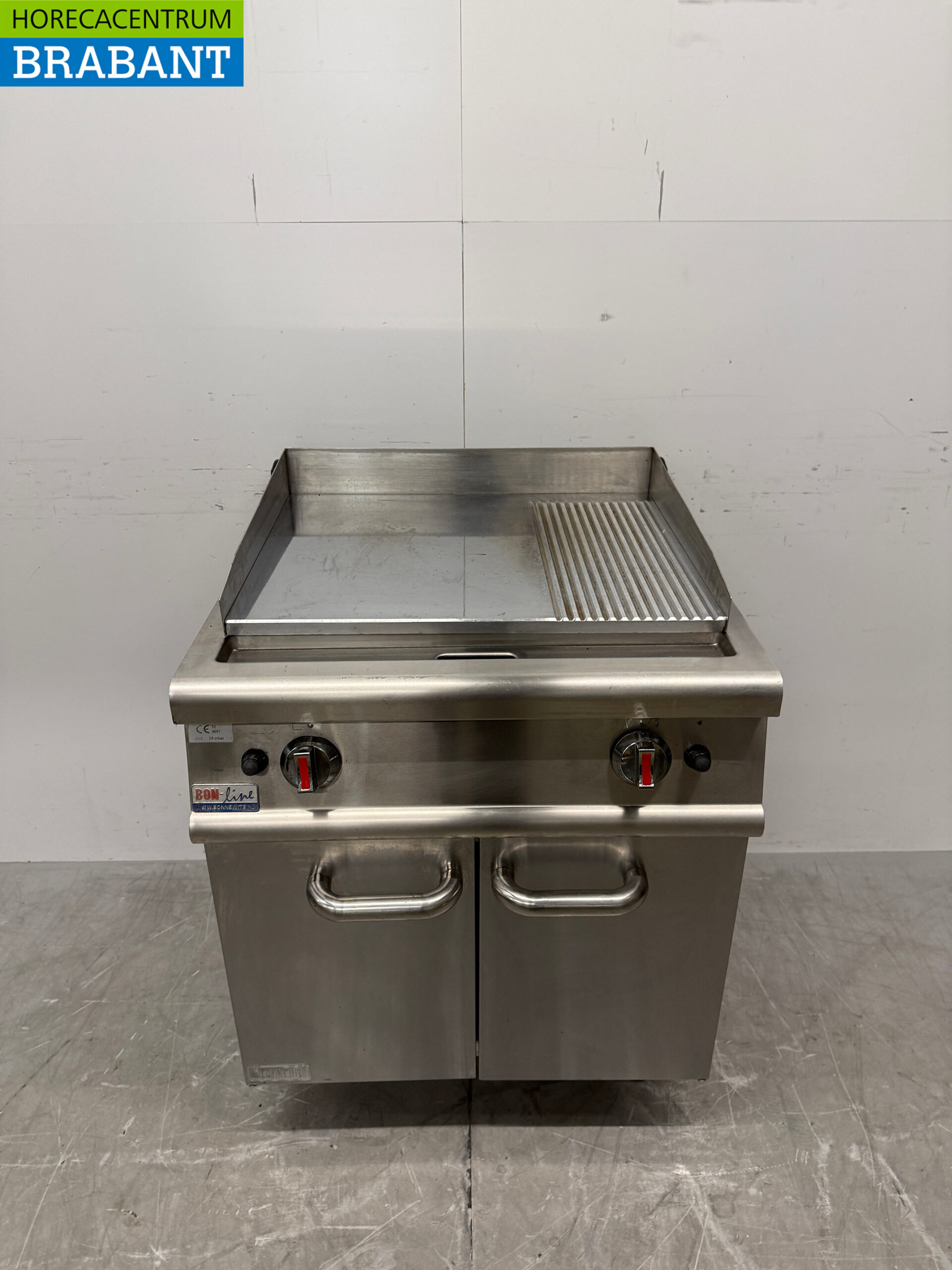 Edelstahl Bon-Line Griddle Chrom 70 cm GAS Catering