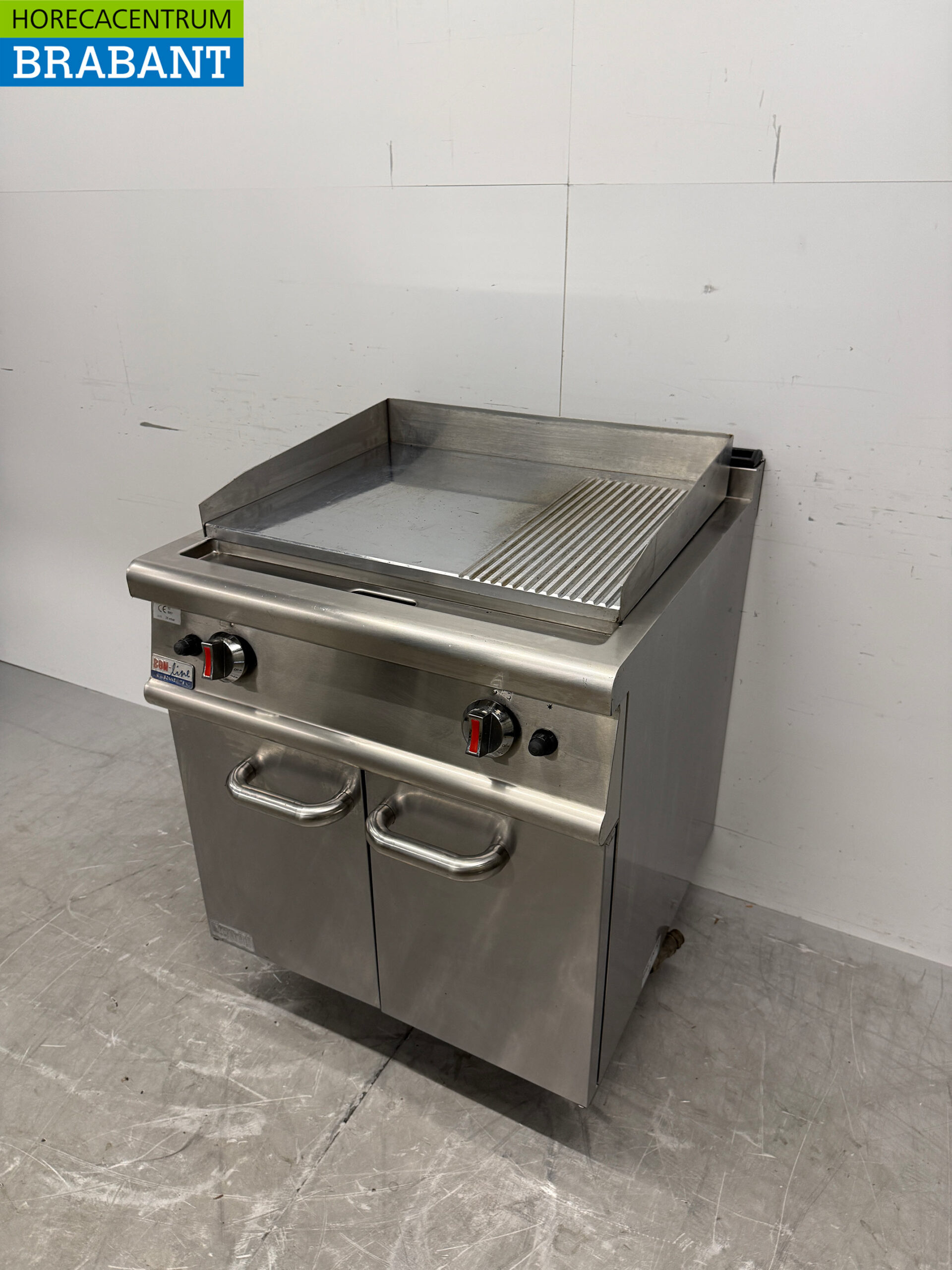 Edelstahl Bon-Line Griddle Chrom 70 cm GAS Catering – Bild 2