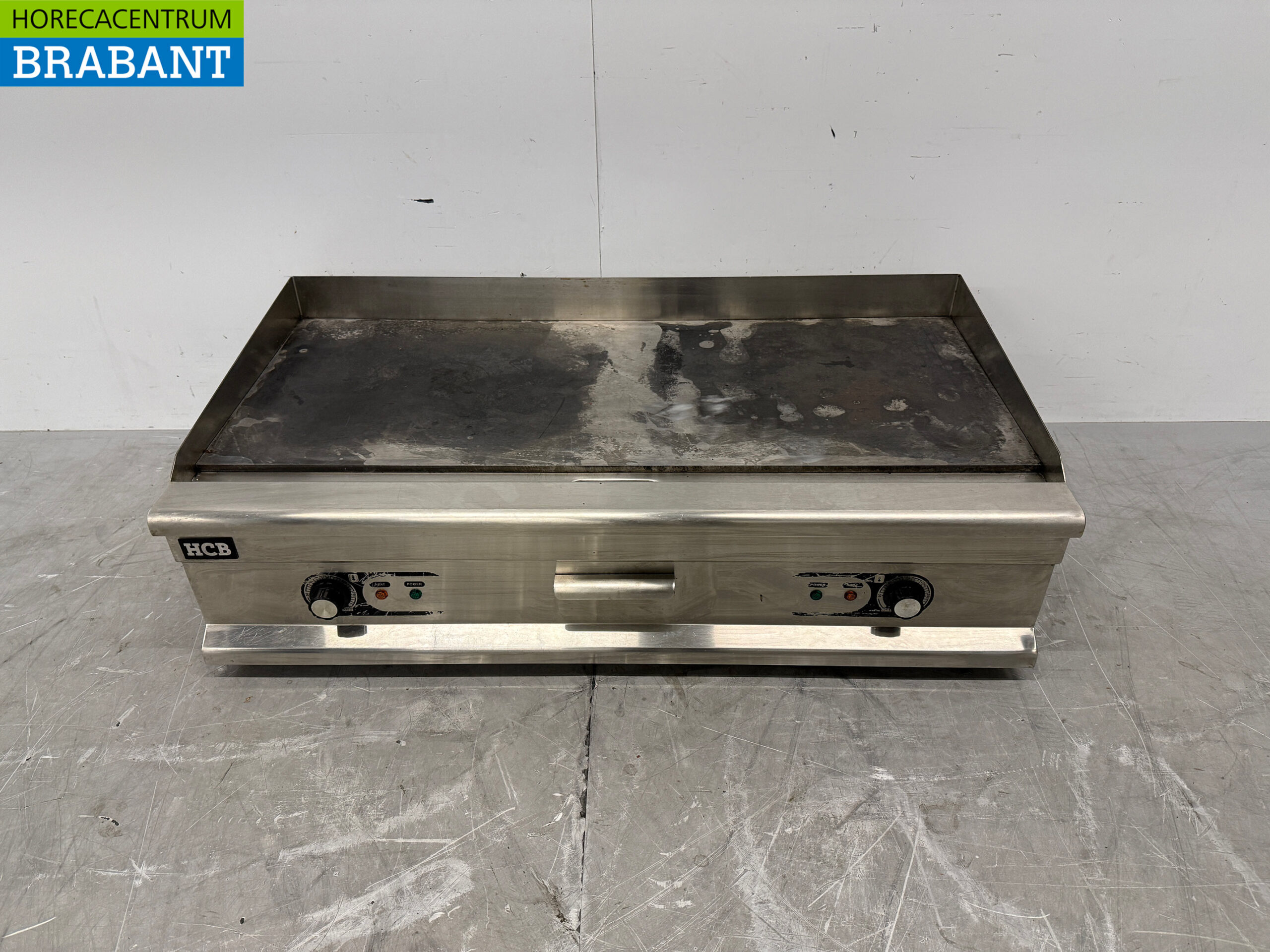Edelstahl-Grillplatte Grillplatte Glatte Grillplatte 100 cm 400V Horeca