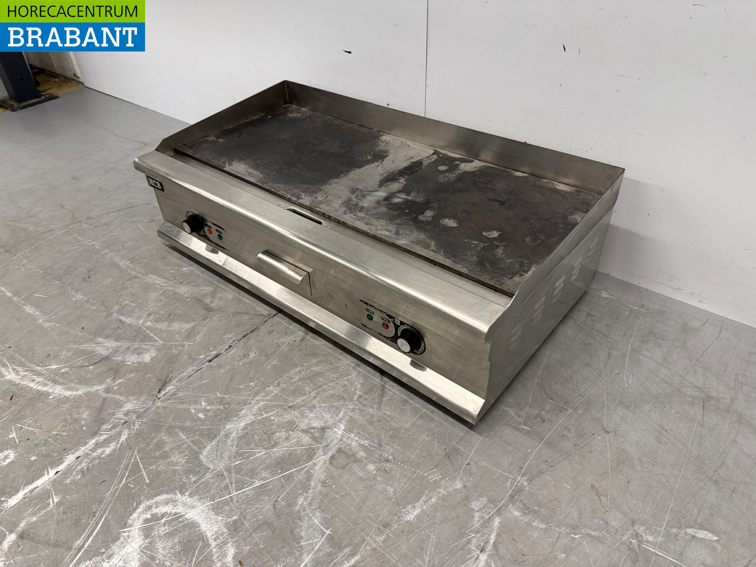 Edelstahl-Grillplatte Grillplatte Glatte Grillplatte 100 cm 400V Horeca – Bild 2