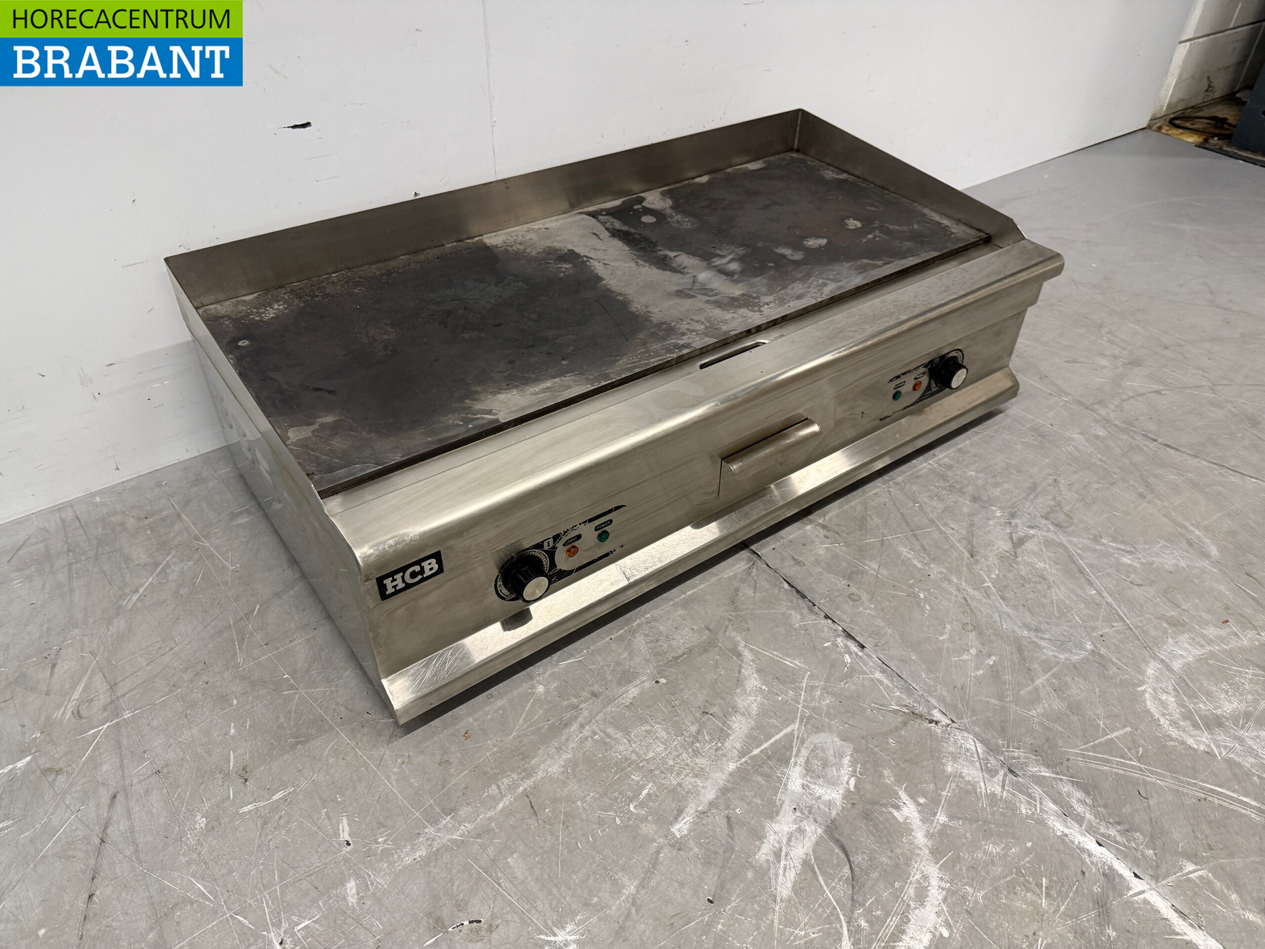 Edelstahl-Grillplatte Grillplatte Glatte Grillplatte 100 cm 400V Horeca – Bild 3