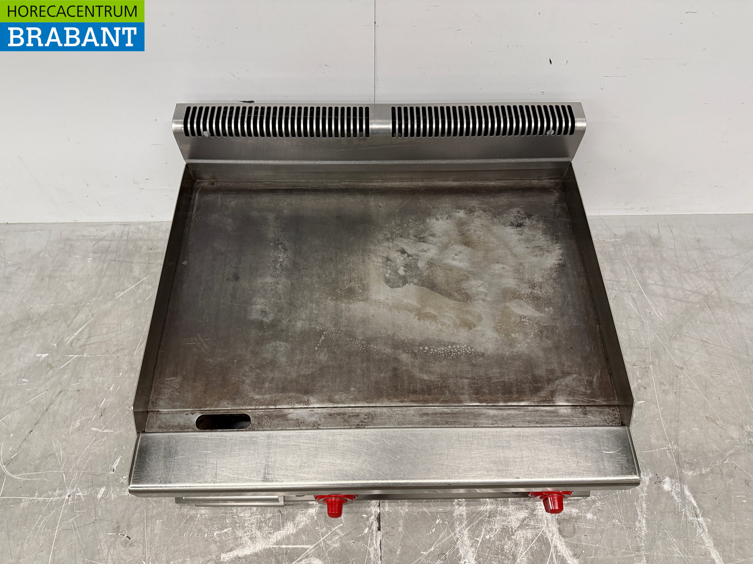Berto's Glatte Backplatte aus Edelstahl Grillplatte 80 cm 400V Horeca – Bild 4