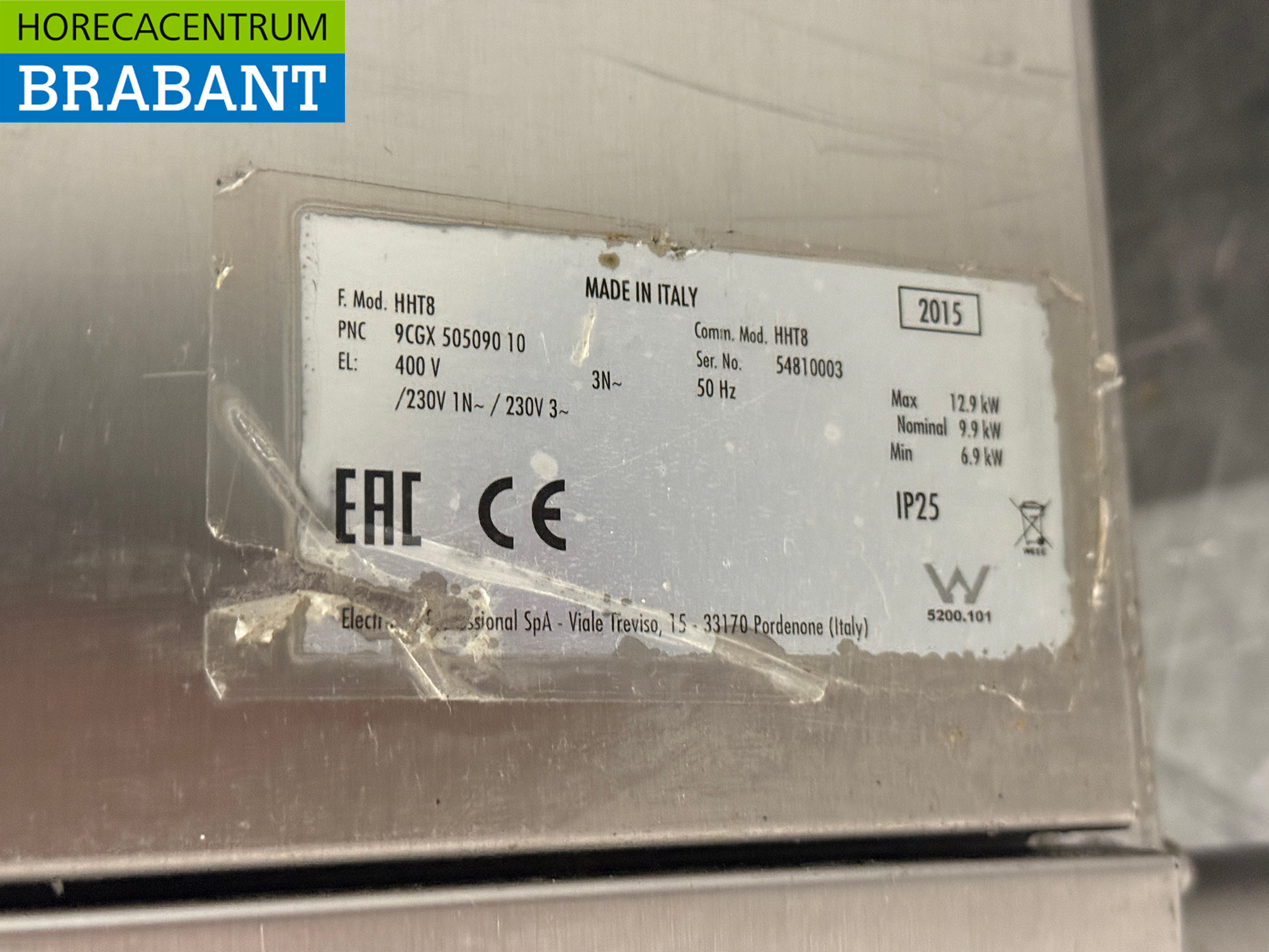 Edelstahl-Geschirrspüler Zanussi HHT8 Sliding 400V Catering – Bild 6