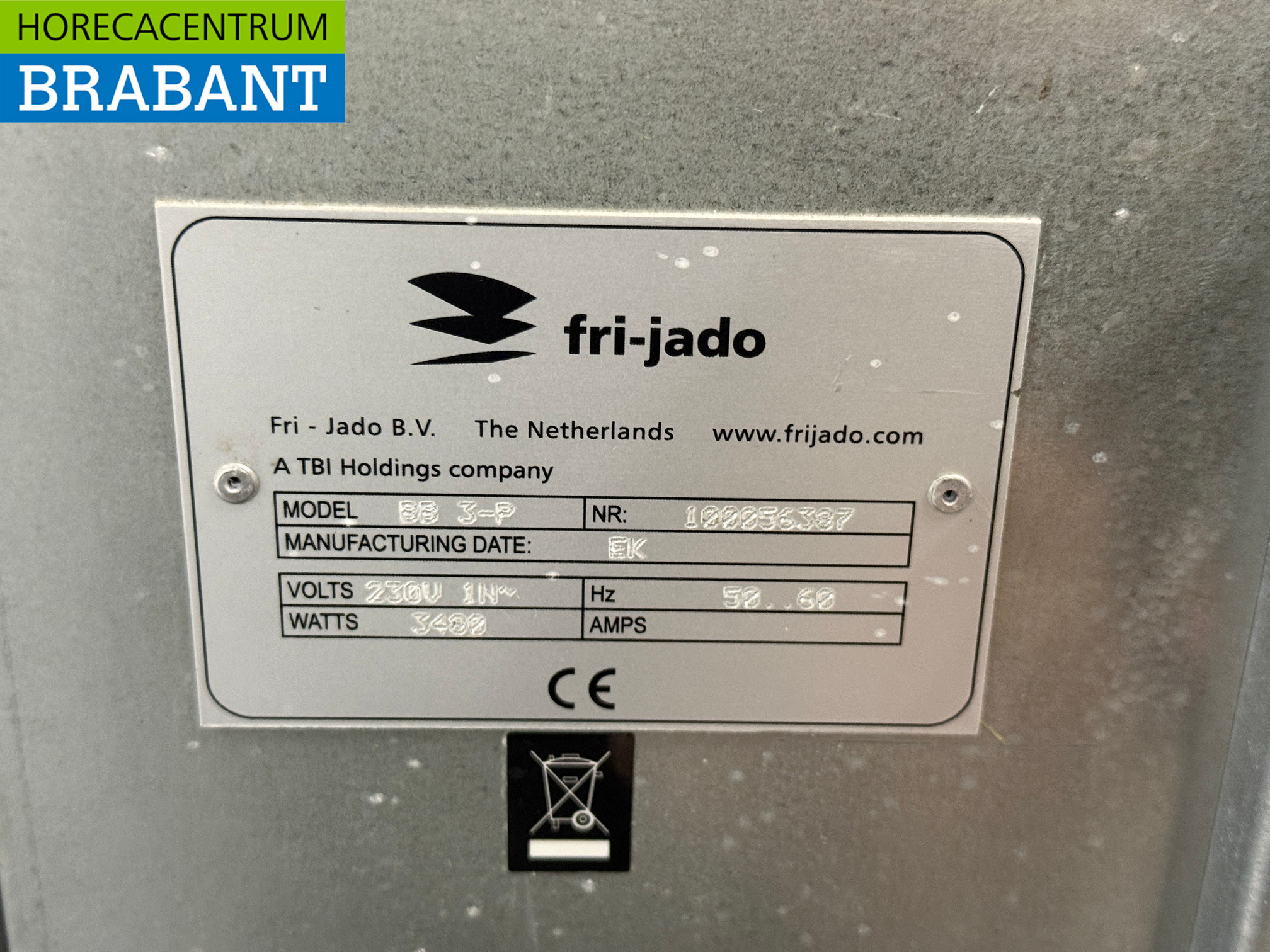 Fri-Jado Heißluftofen aus Edelstahl 3 x 60/40 cm 230V Horeca – Bild 5