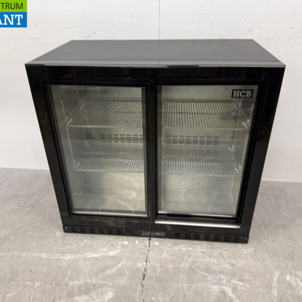 Backbar Bar Cooler Glasschiebetüren 218 Liter 90 cm 230V Horeca