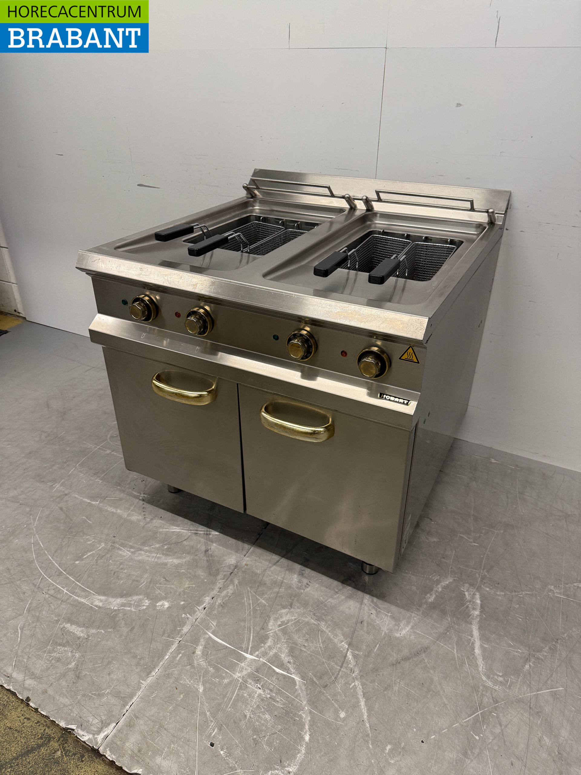 Hobart Doppelfritteuse aus Edelstahl 2 x 18 Liter 2 x 400V Horeca – Bild 2