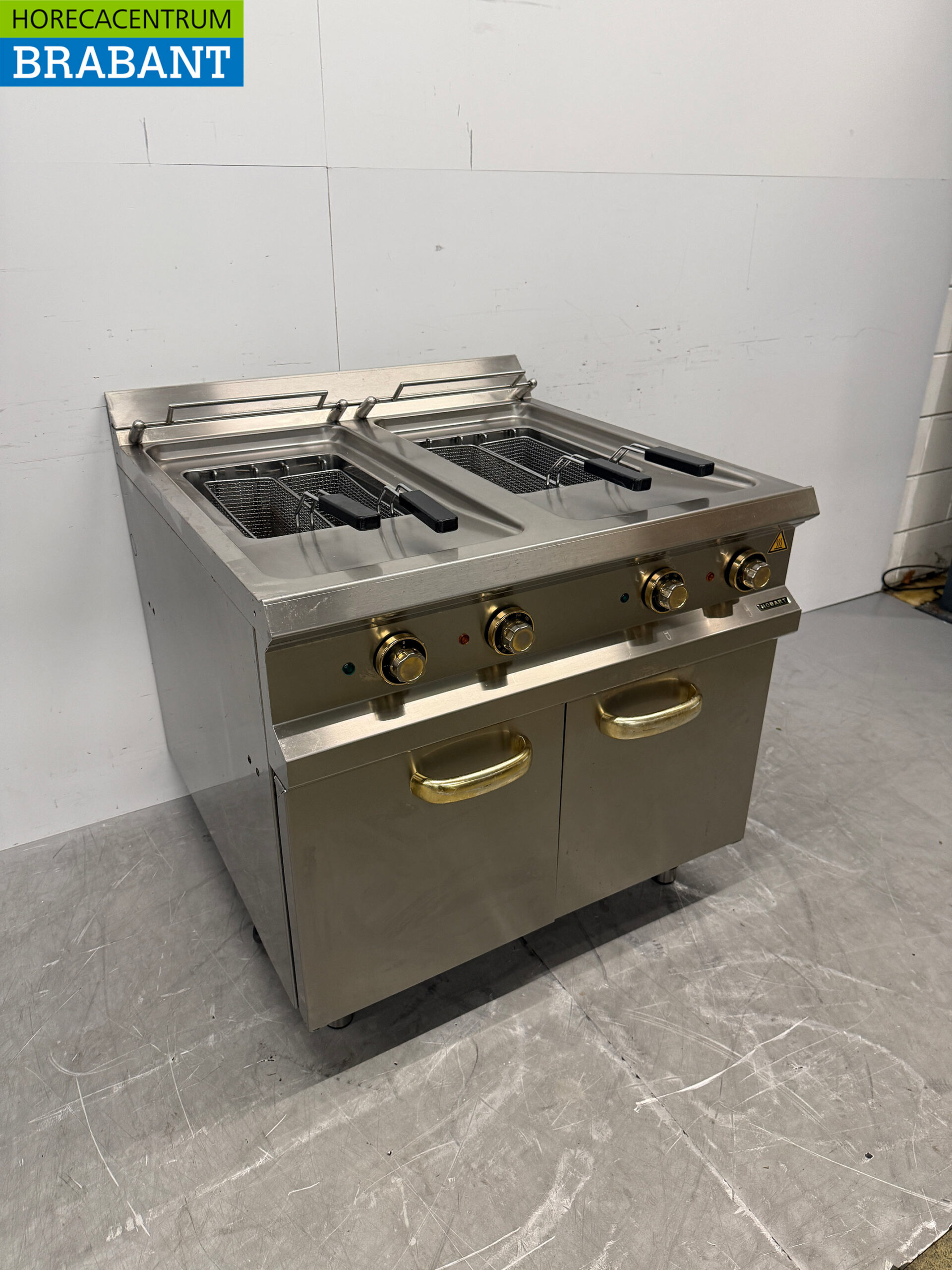 Hobart Doppelfritteuse aus Edelstahl 2 x 18 Liter 2 x 400V Horeca – Bild 3