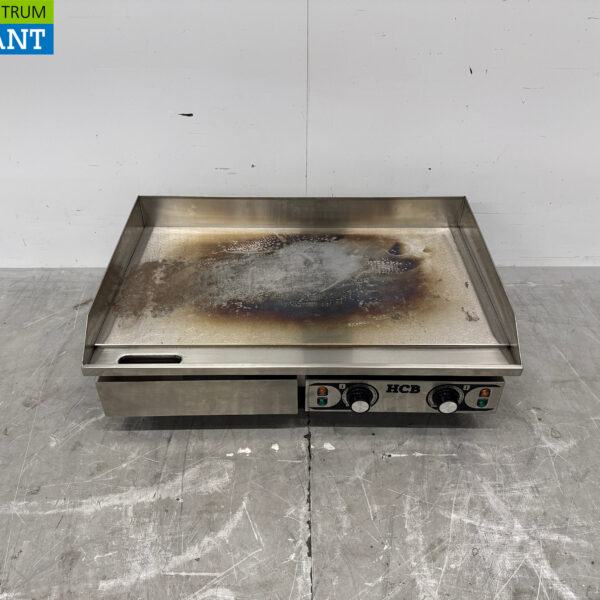 Edelstahl Glatte Grillplatte Griddle 73 cm 2 x 230V Horeca