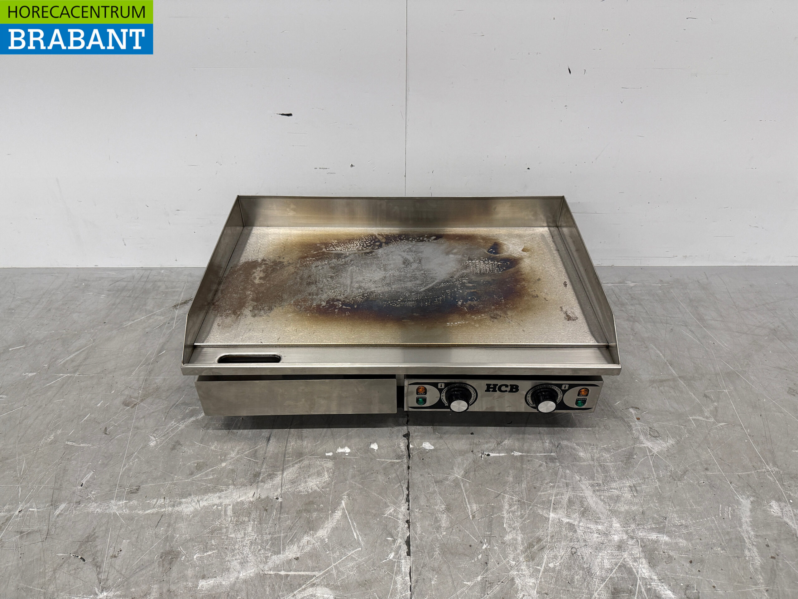 Edelstahl Glatte Grillplatte Griddle 73 cm 2 x 230V Horeca